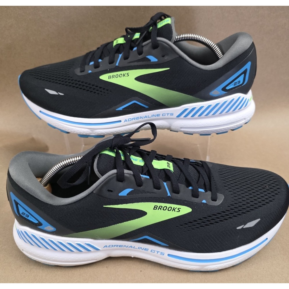 Brooks (Sz 13 2E WIDE) Adrenaline GTS 23 Shoes Mens Black 1103912E006